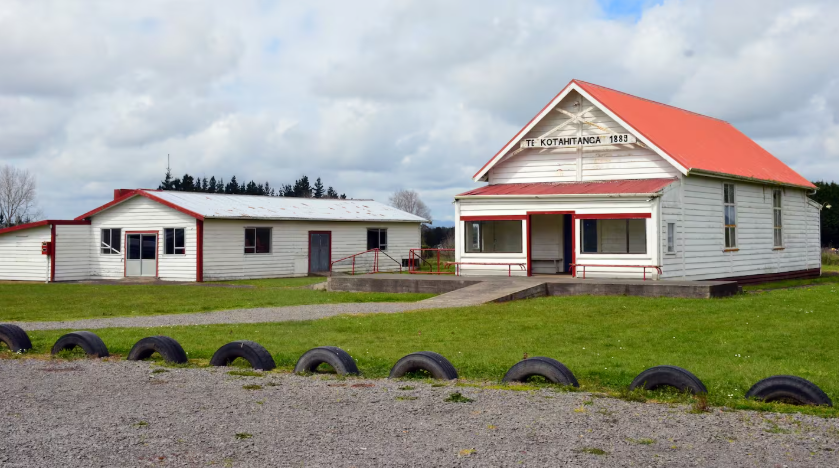 Front view of the marae